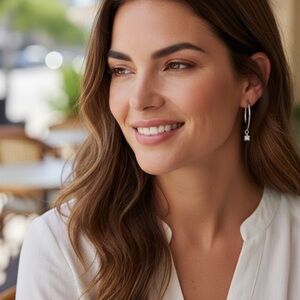 Elegant Silver Hoop Earrings